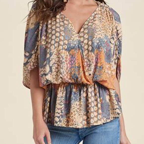 Lascana for Venus Animal Print Blouse, Large, Never Worn - Picture 2 of 7